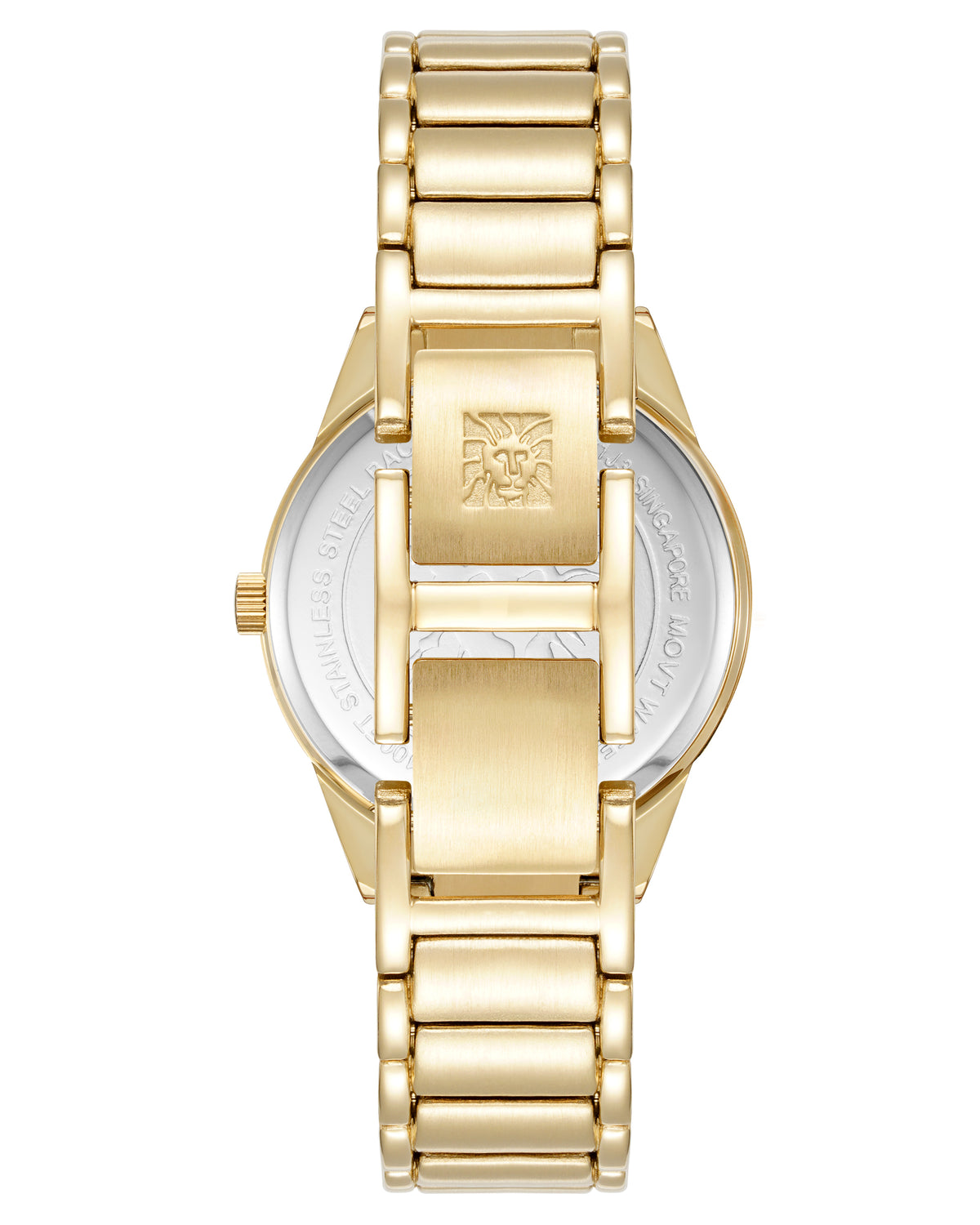 Crystal Accented Round Bracelet Watch