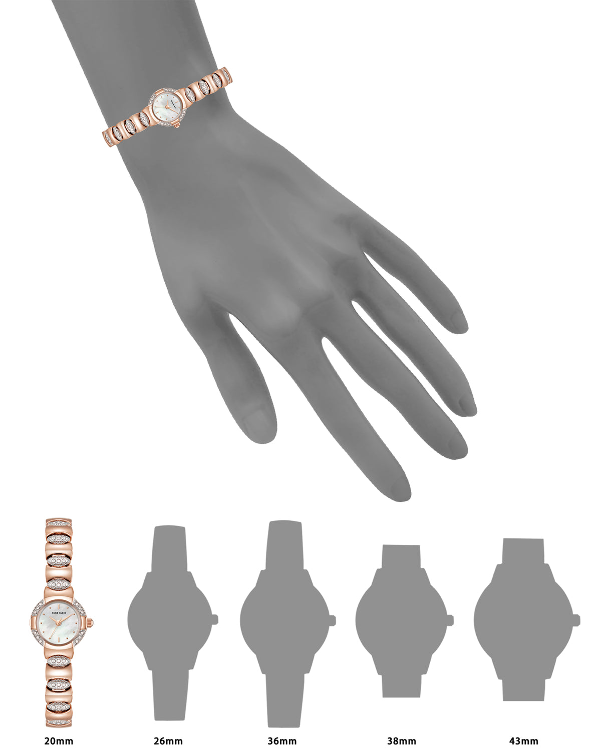 Crystal Chain Bracelet Watch