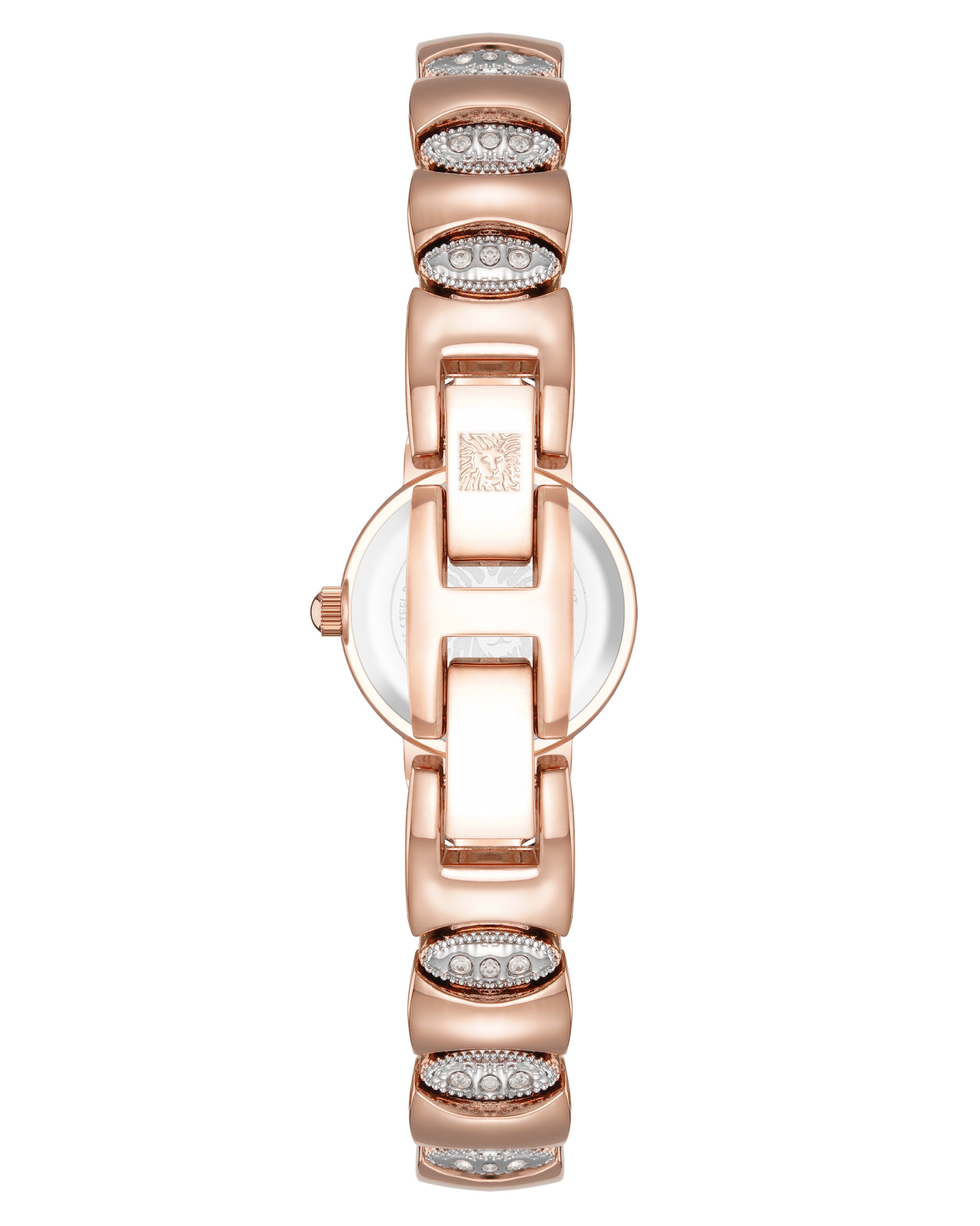 Crystal Accented Bracelet Watch in Two-Tone / Mother of Pearl