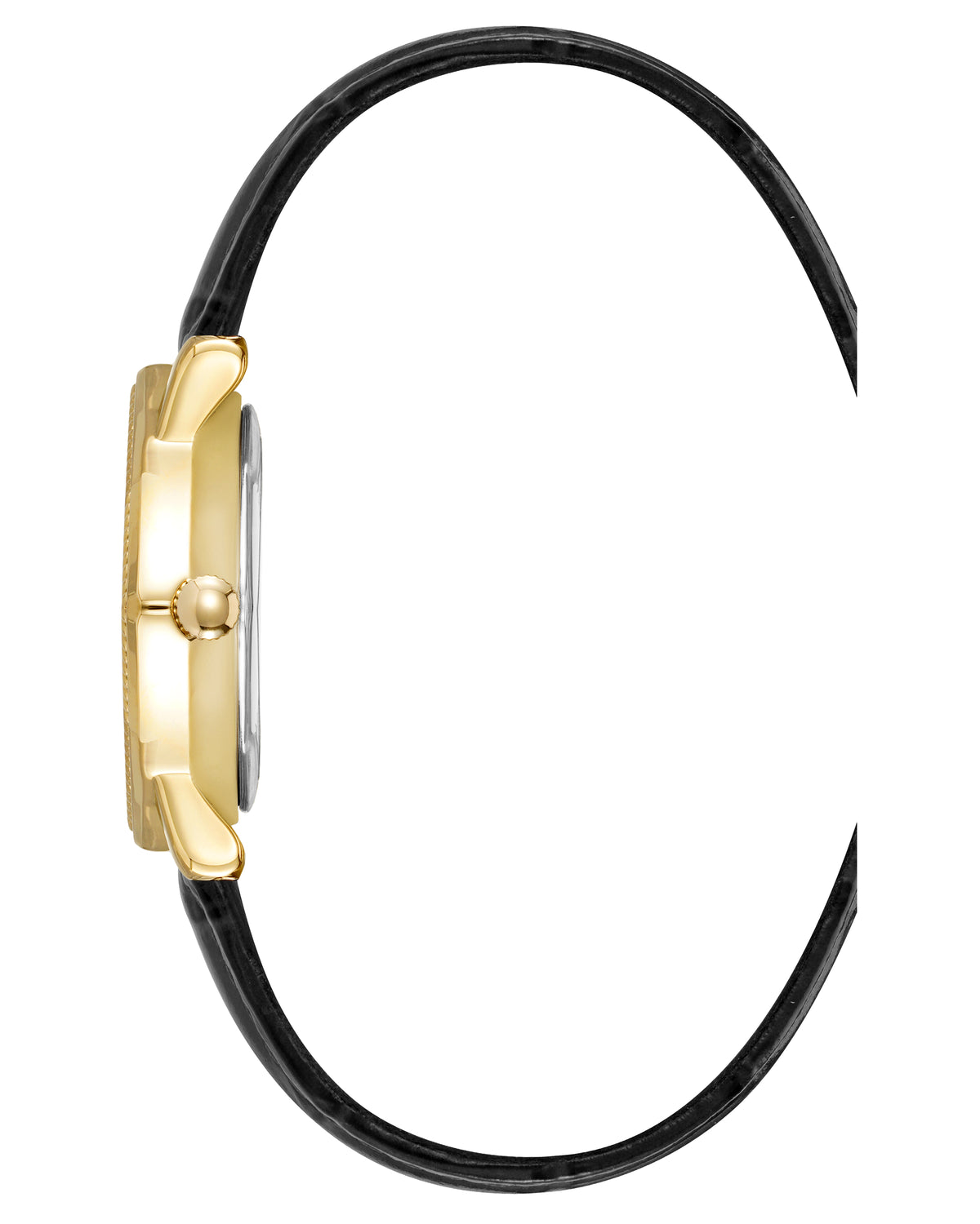 Diamond Shape Leather Strap Watch