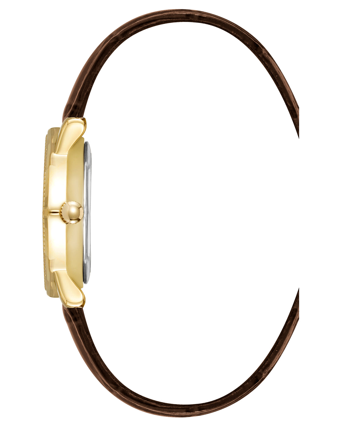 Diamond Shape Leather Strap Watch