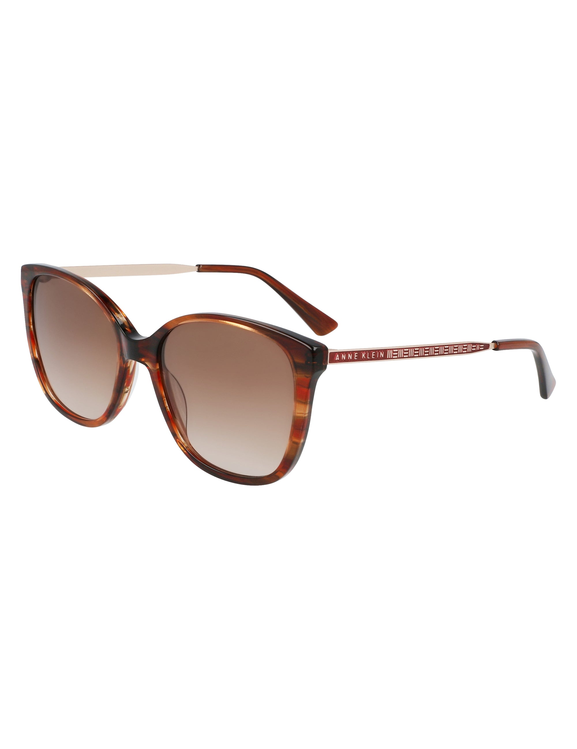 Anne Klein Horn-Rimmed Classic Square Sunglasses