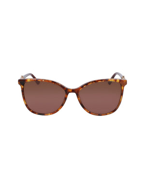Anne Klein TORTOISE Tortoiseshell Square Leopard Print Sunglasses