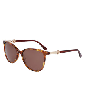 Anne Klein Tortoiseshell Square Leopard Print Sunglasses