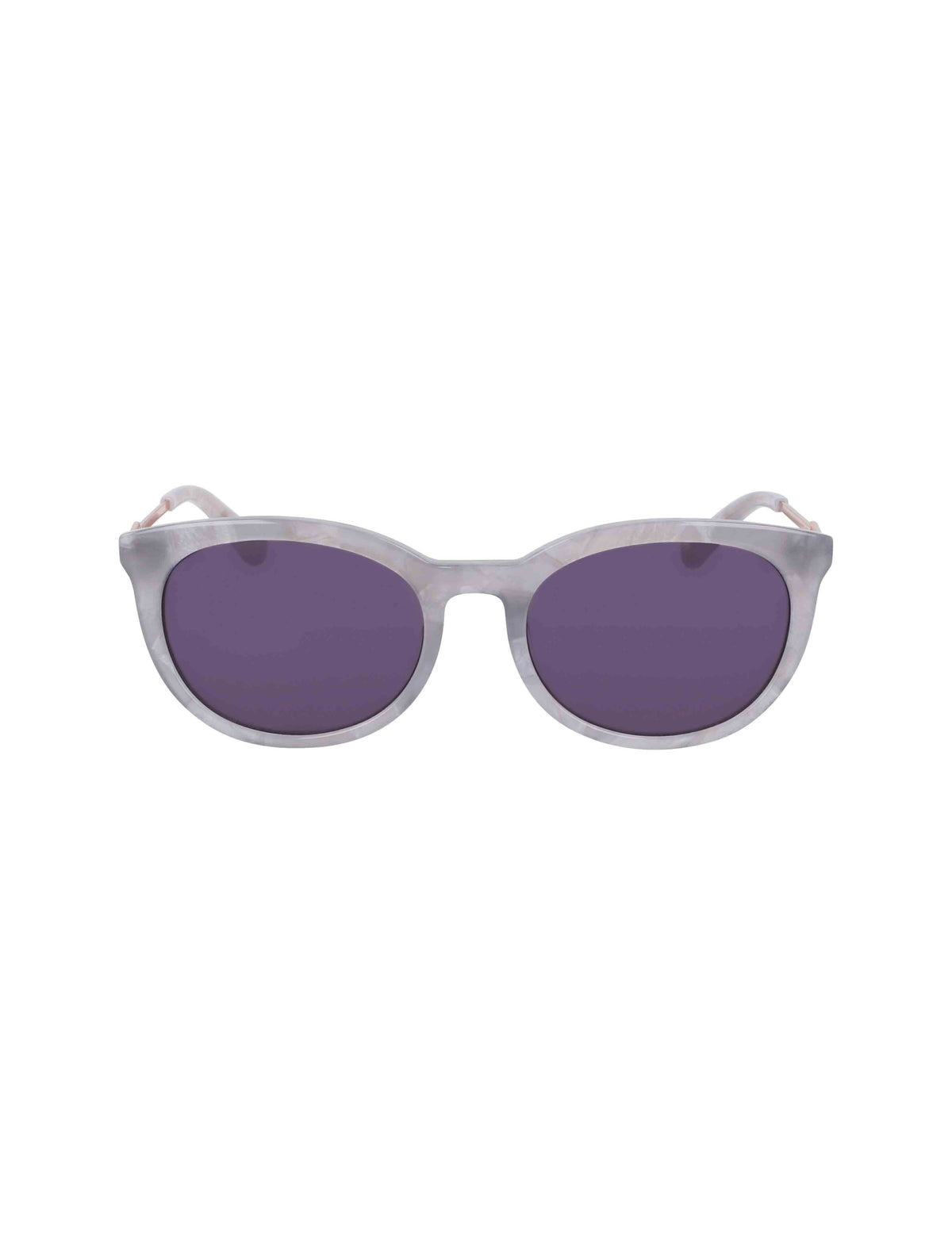 Anne Klein GREY MARBLE Vintage Rounded Rectangle Sunglasses