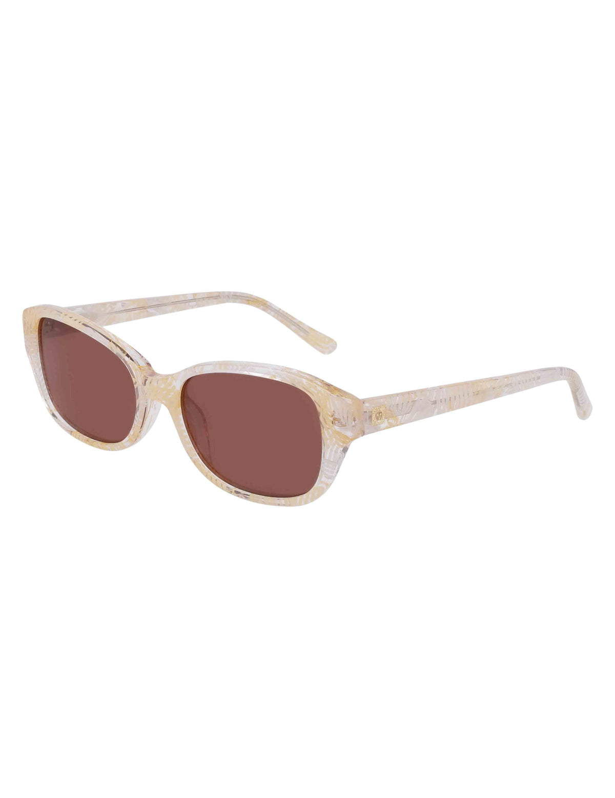 Anne Klein  Narrow Rounded Rectangle Sunglasses