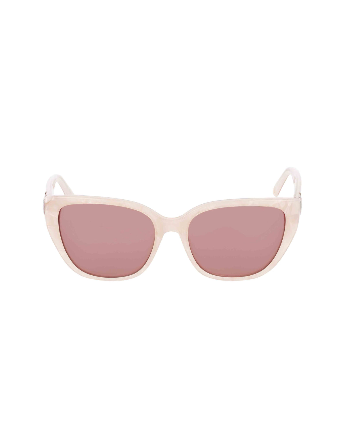 Anne Klein Dusty Pink Pearl Uplifting Marbleized Sunglasses
