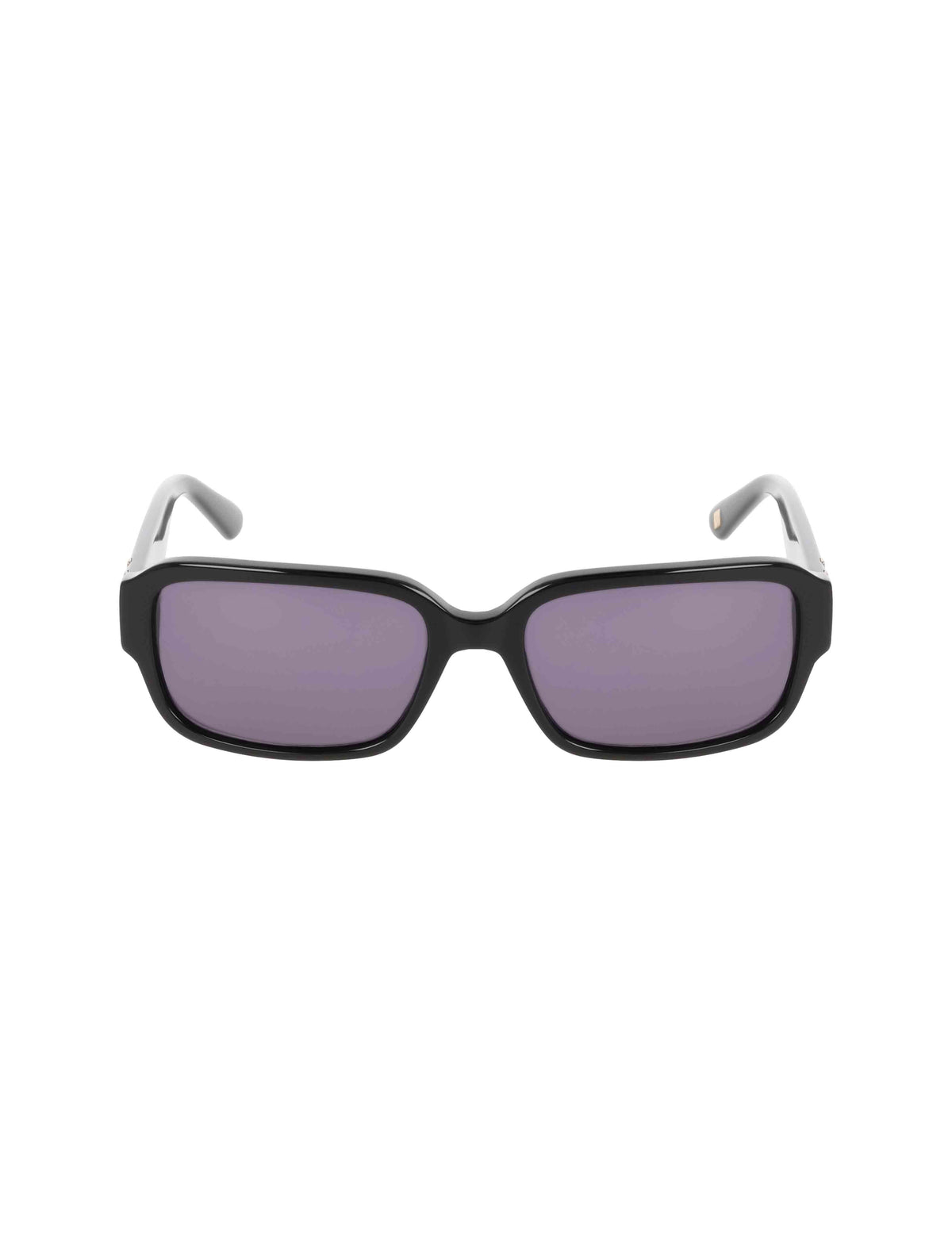 Anne Klein Black Narrow Rectangle Marbleized Sunglasses