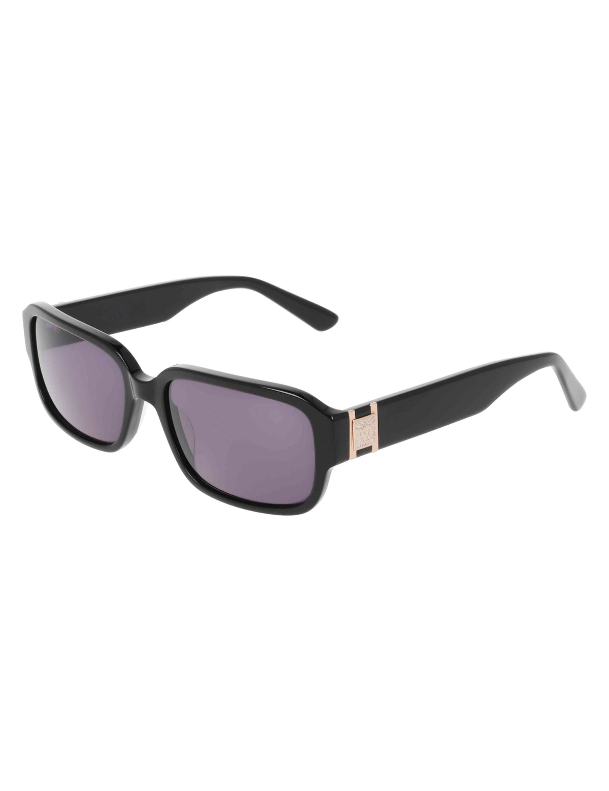 Anne Klein Narrow Rectangle Marbleized Sunglasses