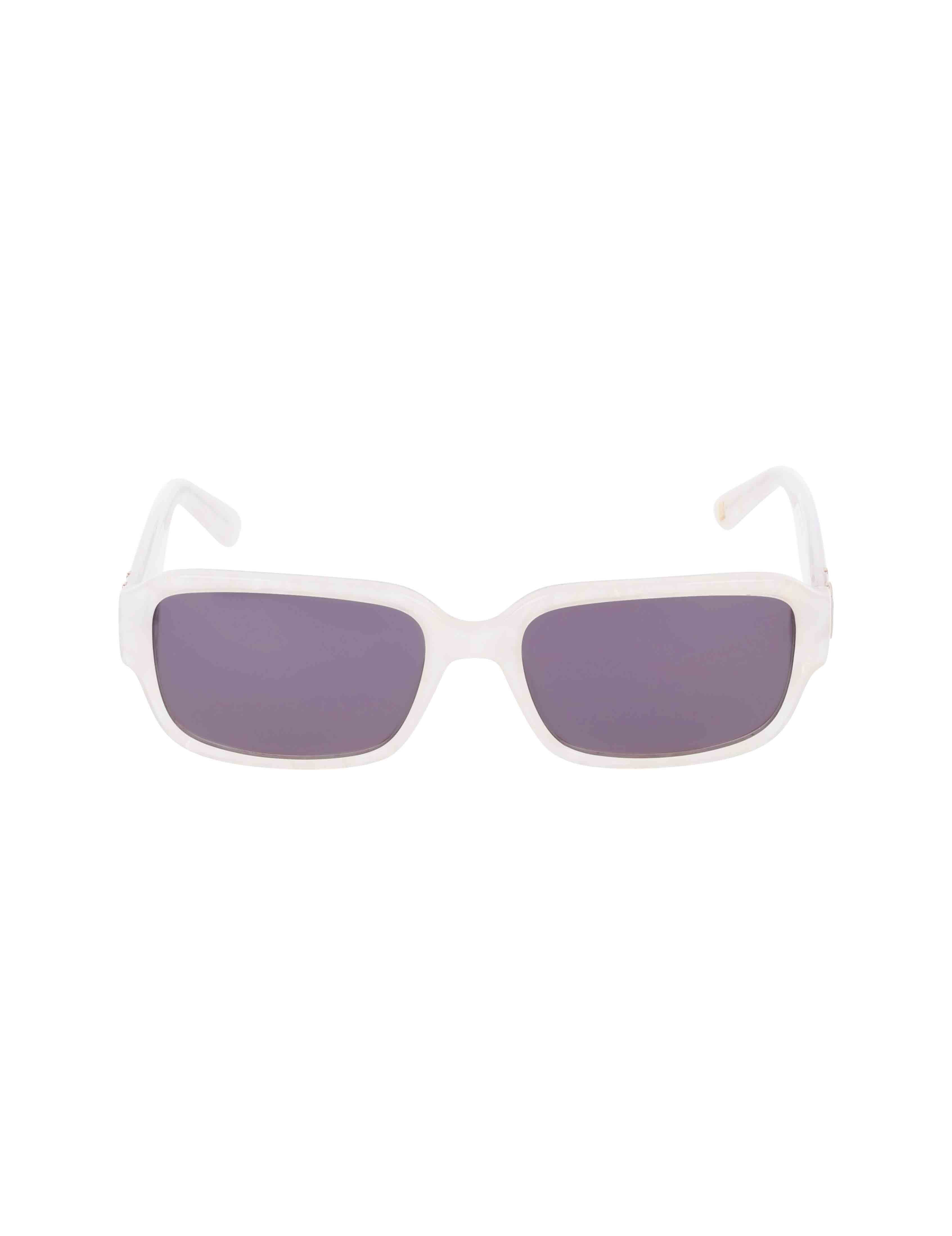 o984 キャセイアン・センチネル Narrow Rectangle Marbleized Sunglasses | Anne Klein