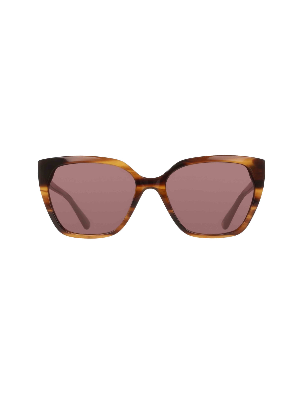 Anne Klein Mocha Cat-Eye Horn Colored Sunglasses