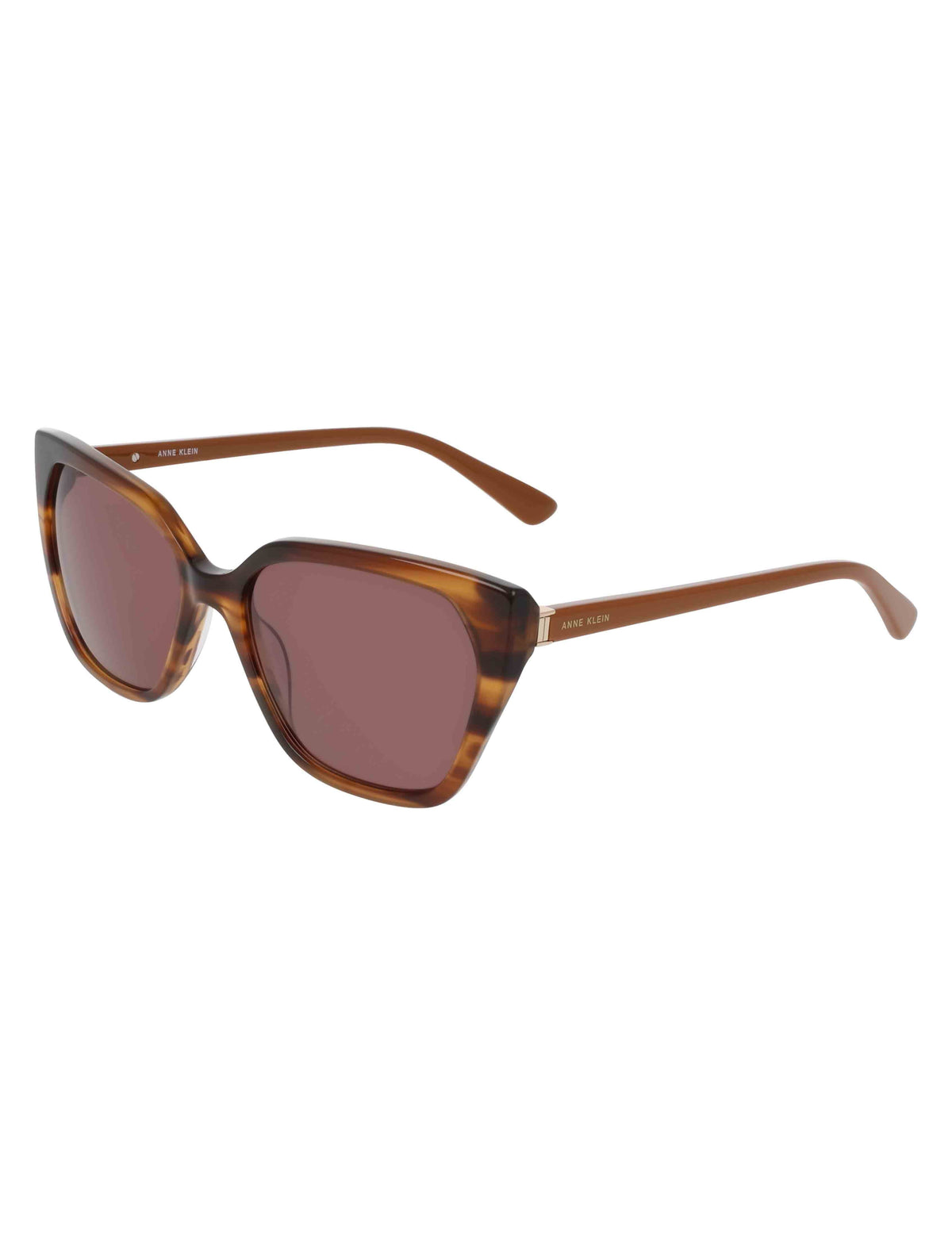 Anne Klein Cat-Eye Horn Colored Sunglasses