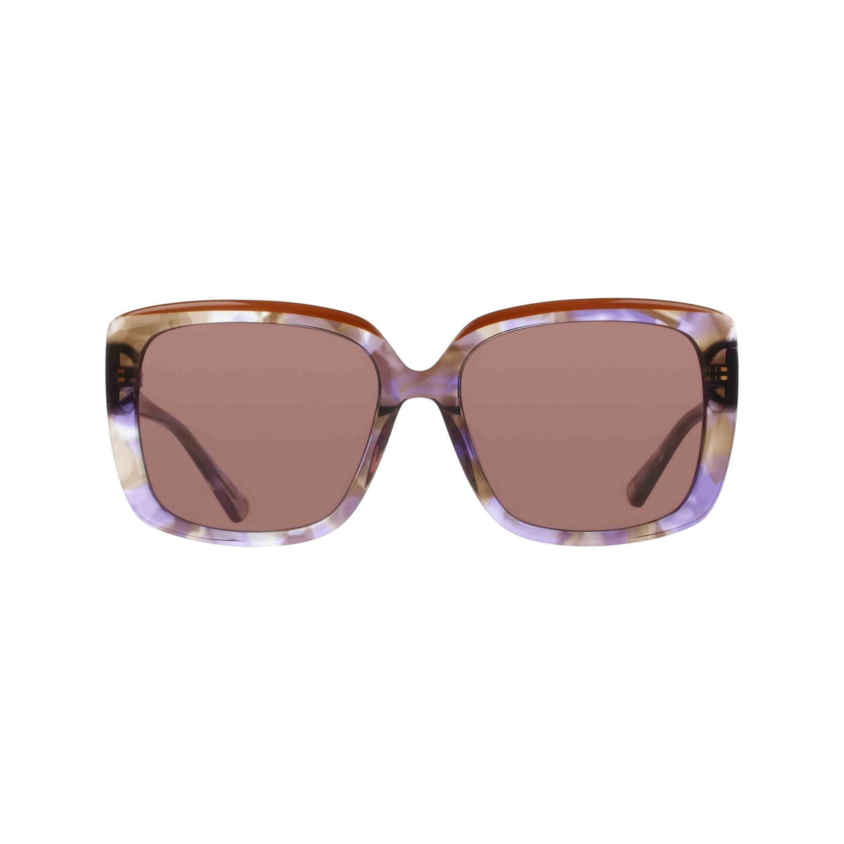 Anne Klein Sunglasses MOCHA TORTOISE Square Frames with Brown Lenses Anne Klein Sunglasses AK7033 206 MOCHA TORTOISE Square  main image 3