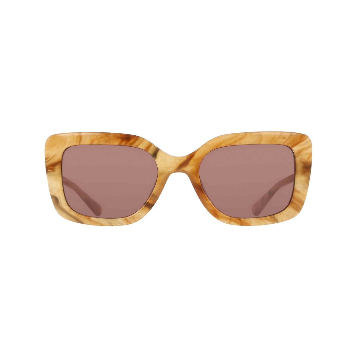 Anthropologie Oversized Square Aviator Sunglasses in Amber  display picture 1