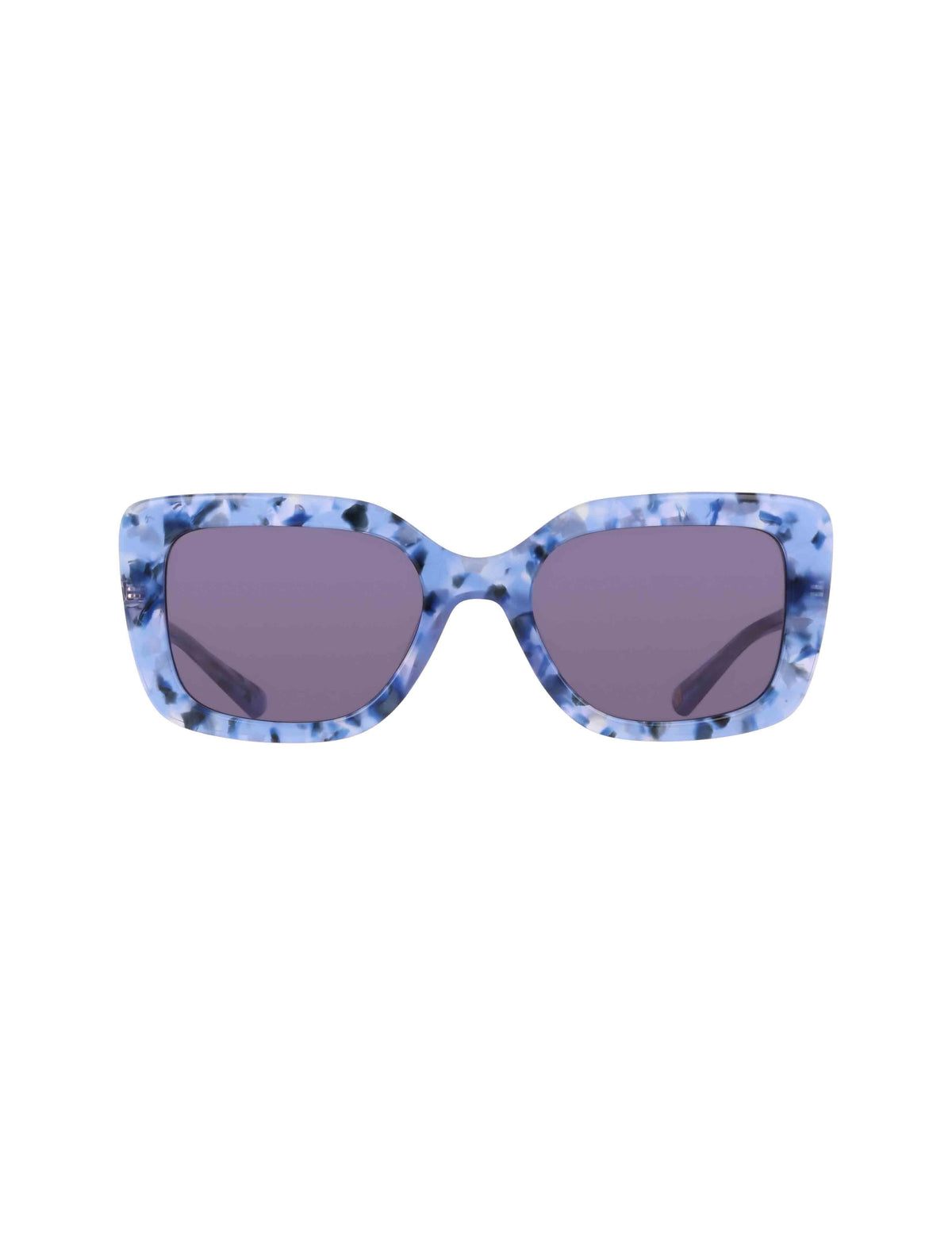 Anne Klein Blue Lilac Trendy Oversized Square Sunglasses