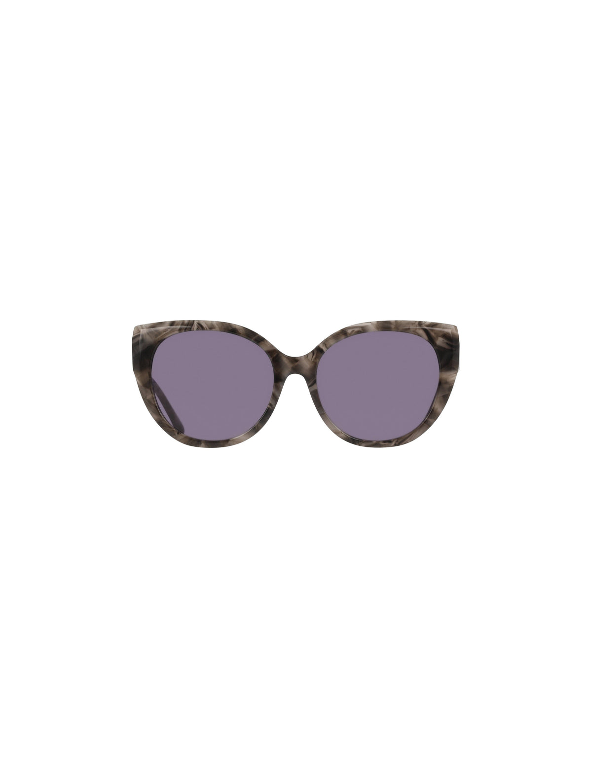 Anne Klein BLACK MARBLE Cat-Eye Marbleized Sunglasses