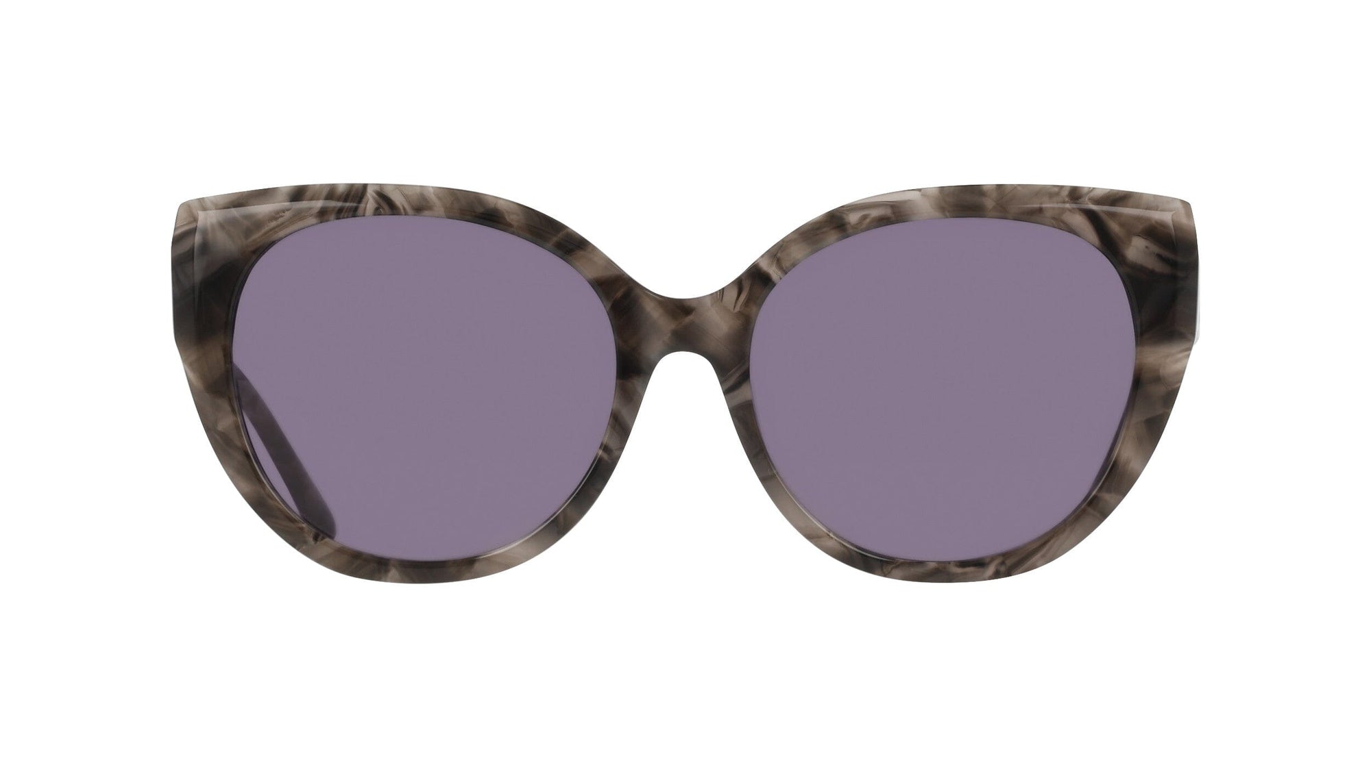 Anne Klein BLACK MARBLE Cat-Eye Marbleized Sunglasses