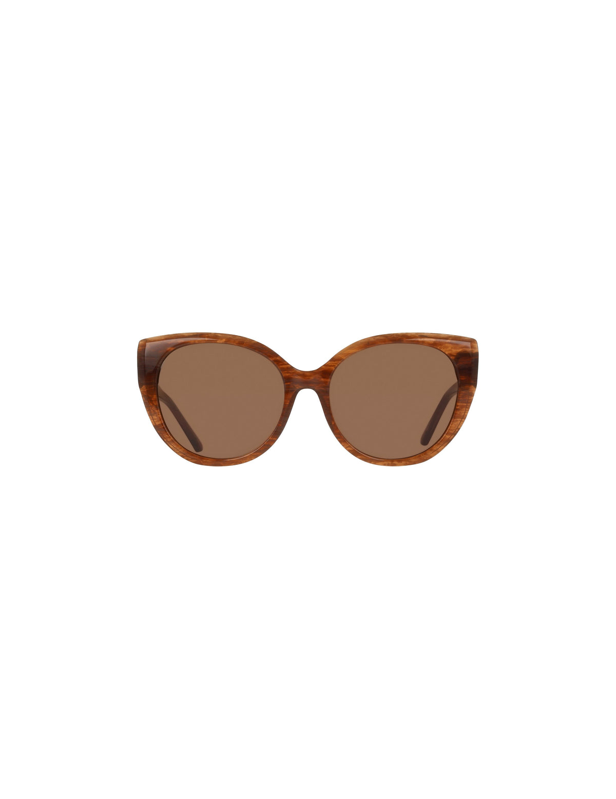 Anne Klein MOCHA Cat-Eye Marbleized Sunglasses