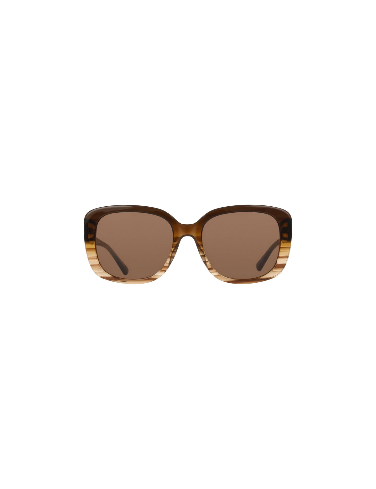 Anne Klein MOCHA GRADIENT Oversized Square Frame Gradient Lens Sunglasses