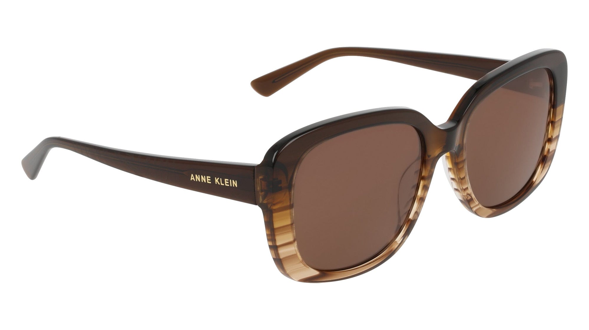 Anne Klein Oversized Square Frame Gradient Lens Sunglasses