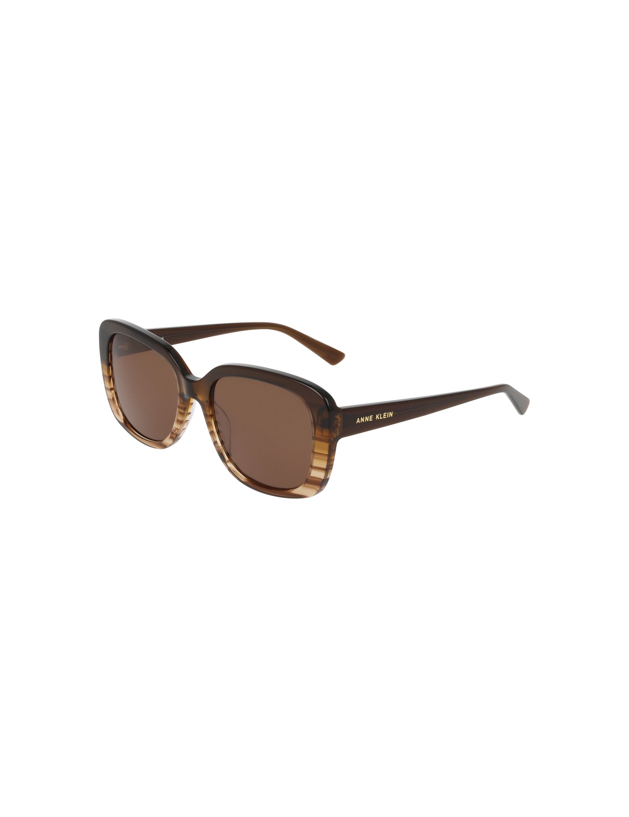 Anne Klein Oversized Square Frame Gradient Lens Sunglasses
