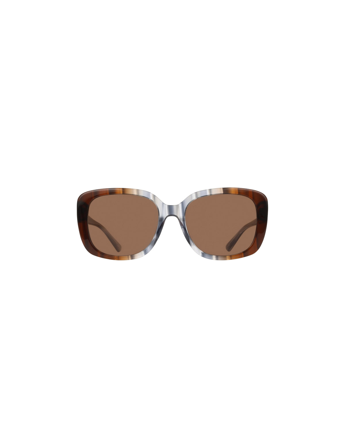 Anne Klein BLUE GRADIENT Oversized Square Frame Gradient Lens Sunglasses