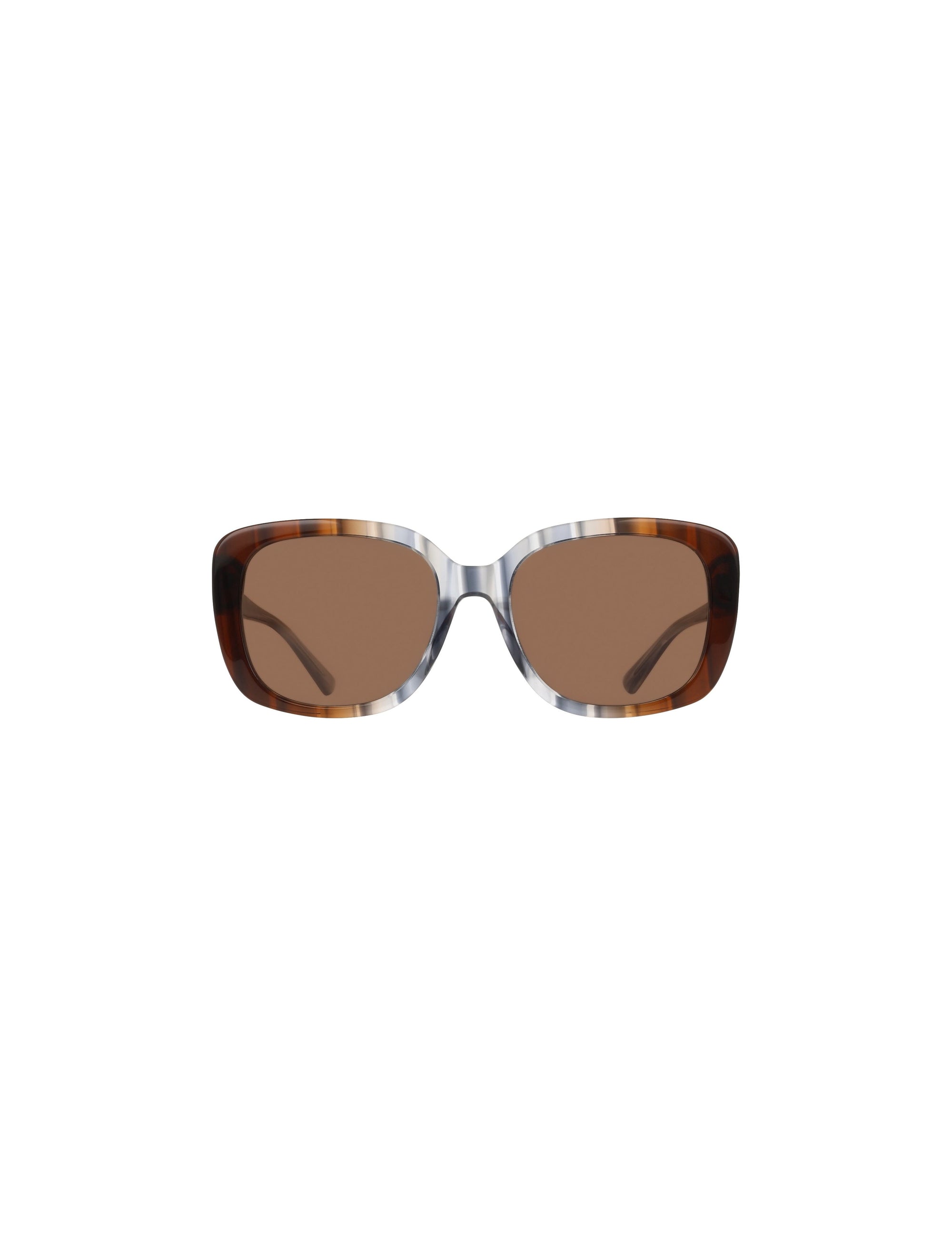 Anne Klein BLUE GRADIENT Oversized Square Frame Gradient Lens Sunglasses