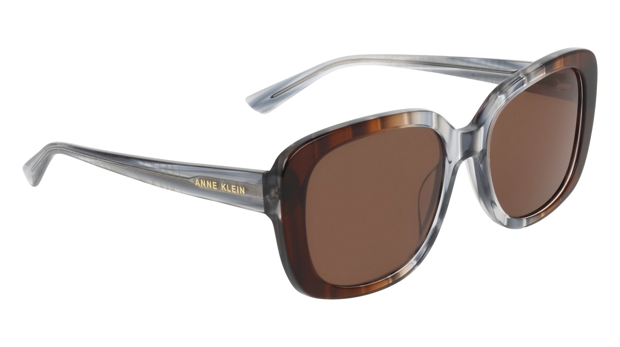 Anne Klein Oversized Square Frame Gradient Lens Sunglasses