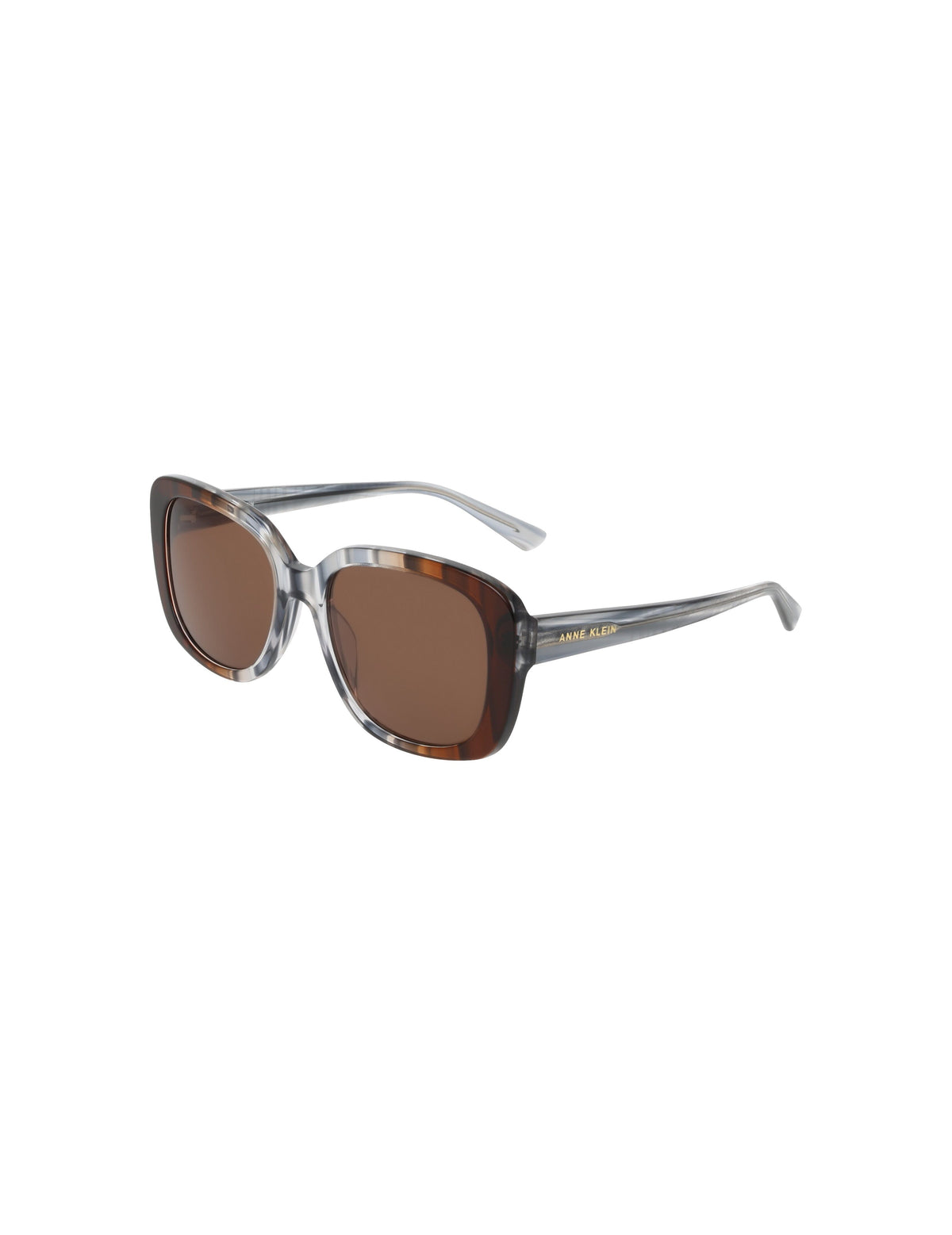 Anne Klein Oversized Square Frame Gradient Lens Sunglasses