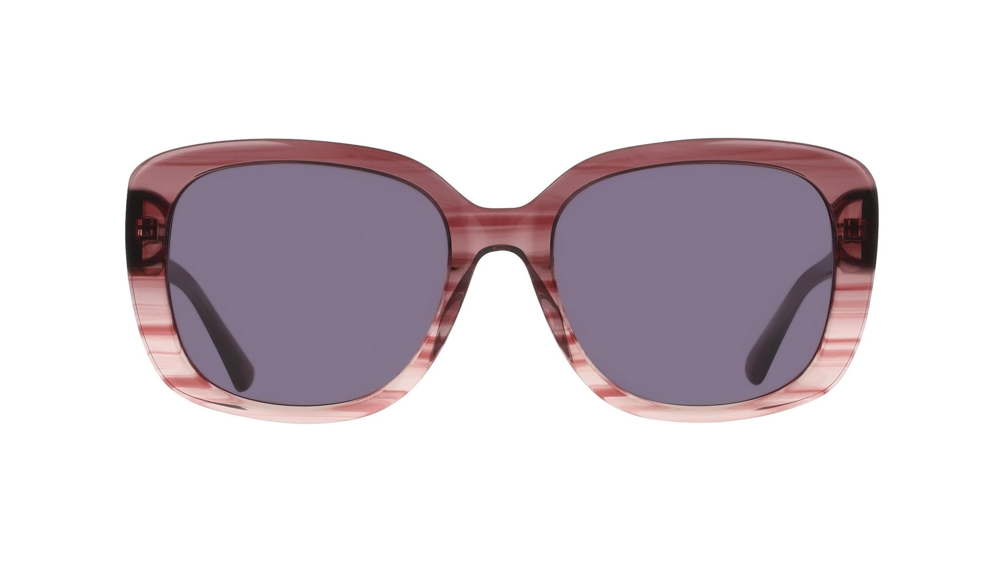 Anne Klein MERLOT GRADIENT Oversized Square Frame Gradient Lens Sunglasses