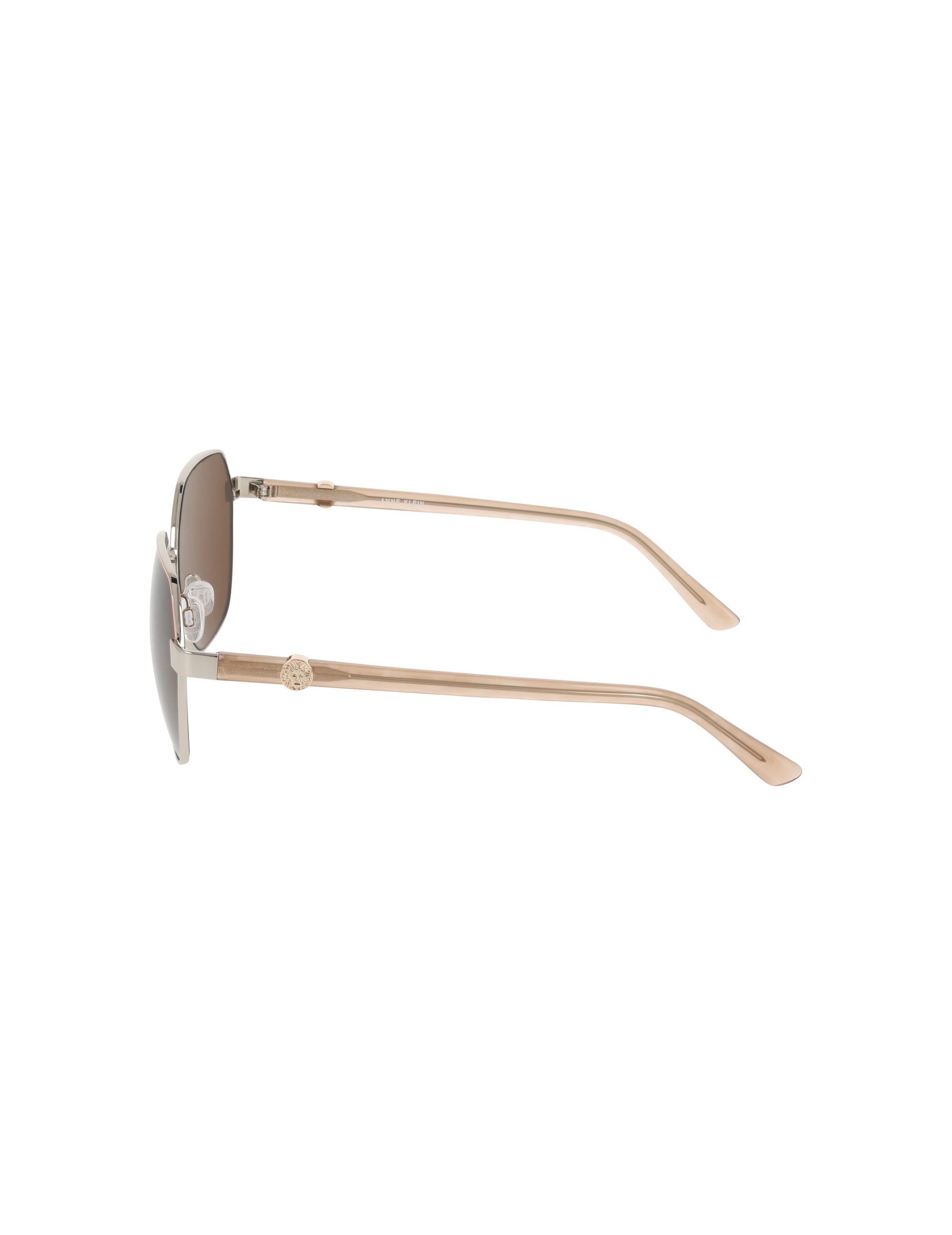 Anne Klein Two-Tone Square Metal Frame Sunglasses