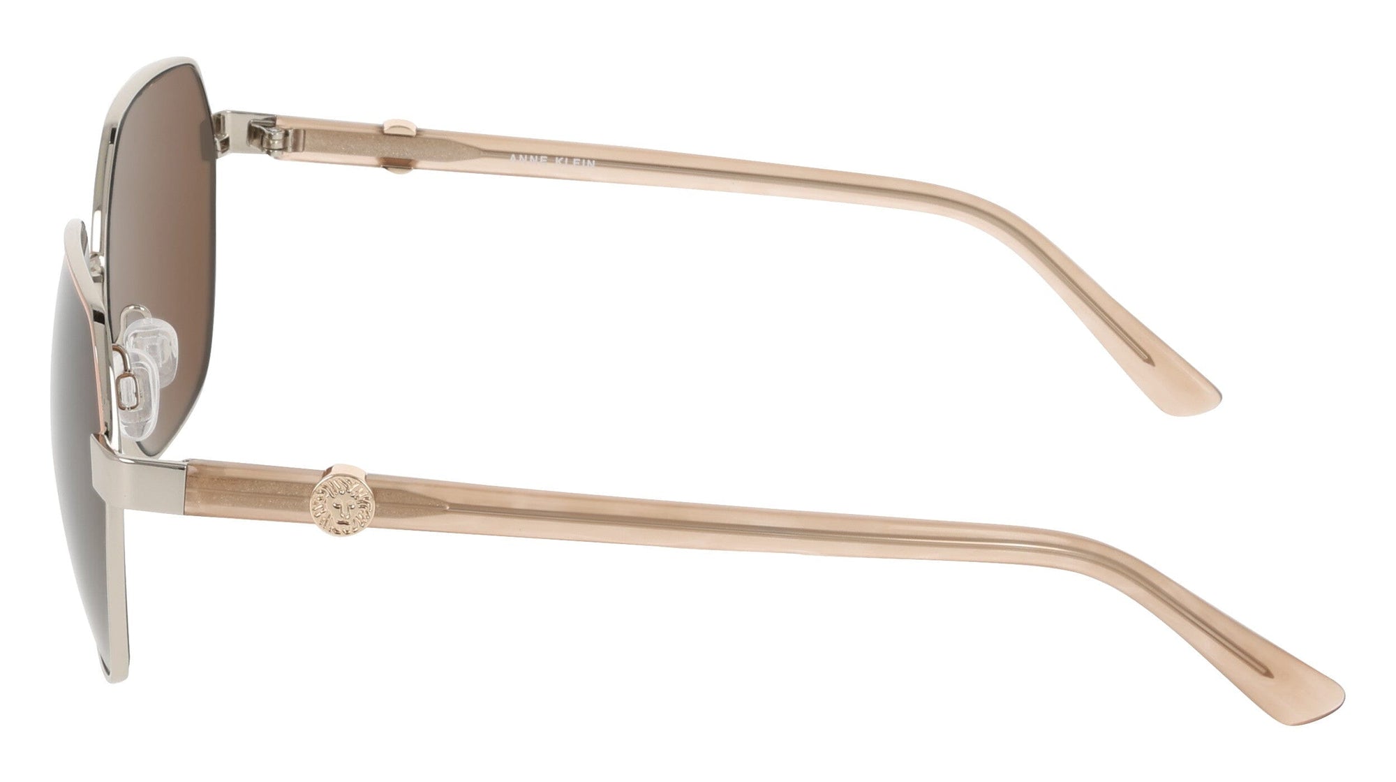 Anne Klein Two-Tone Square Metal Frame Sunglasses