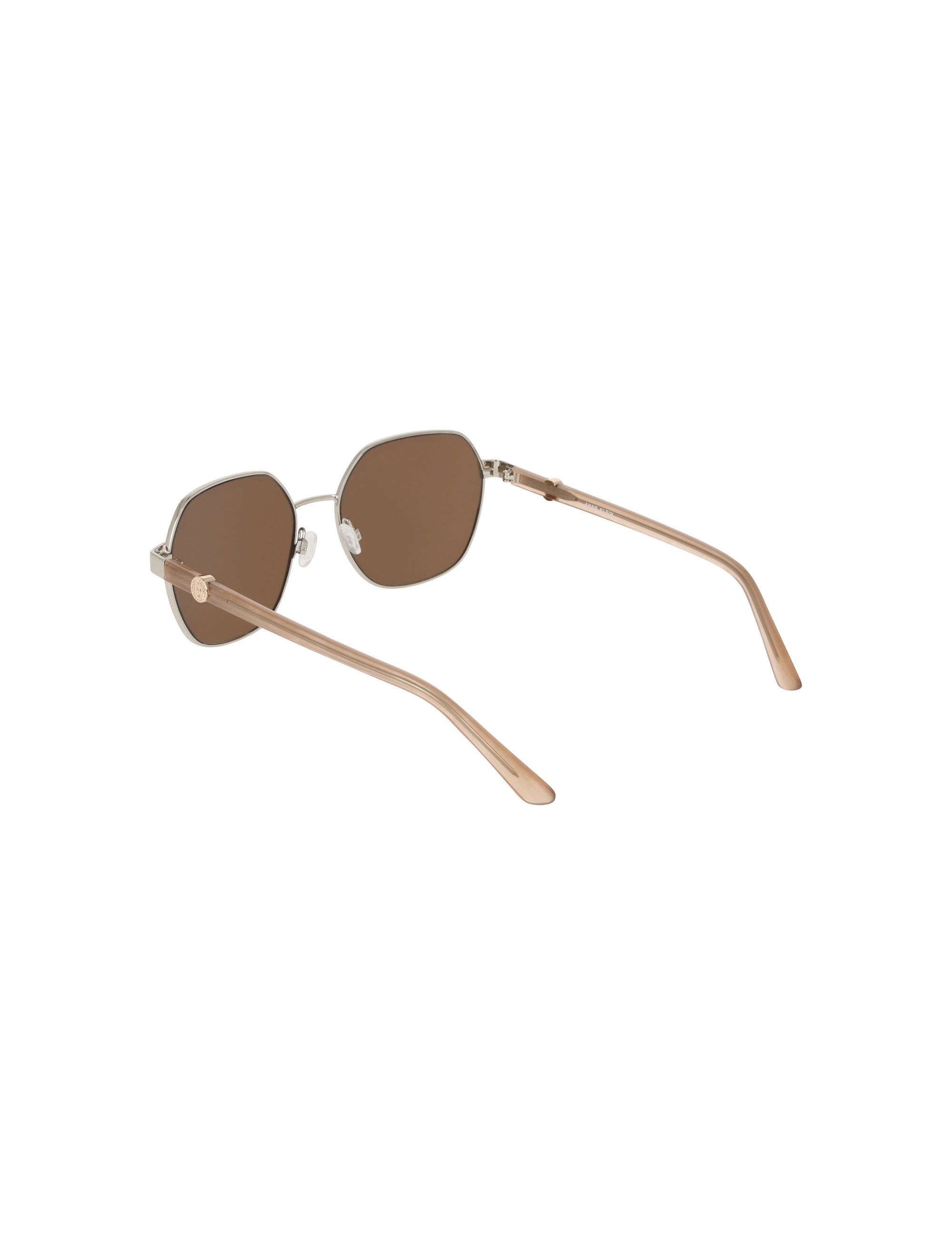 Anne Klein Two-Tone Square Metal Frame Sunglasses
