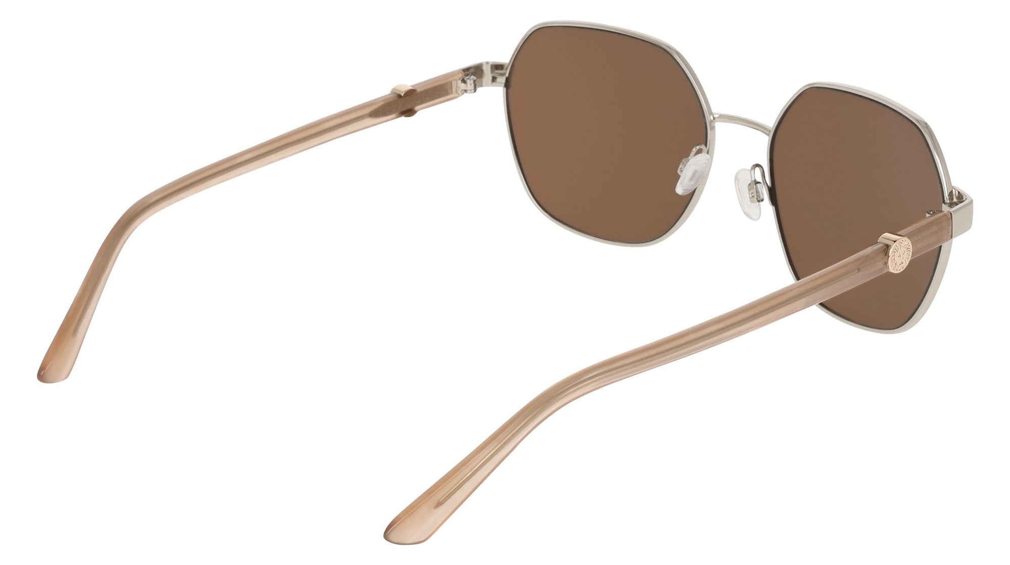 Anne Klein Two-Tone Square Metal Frame Sunglasses