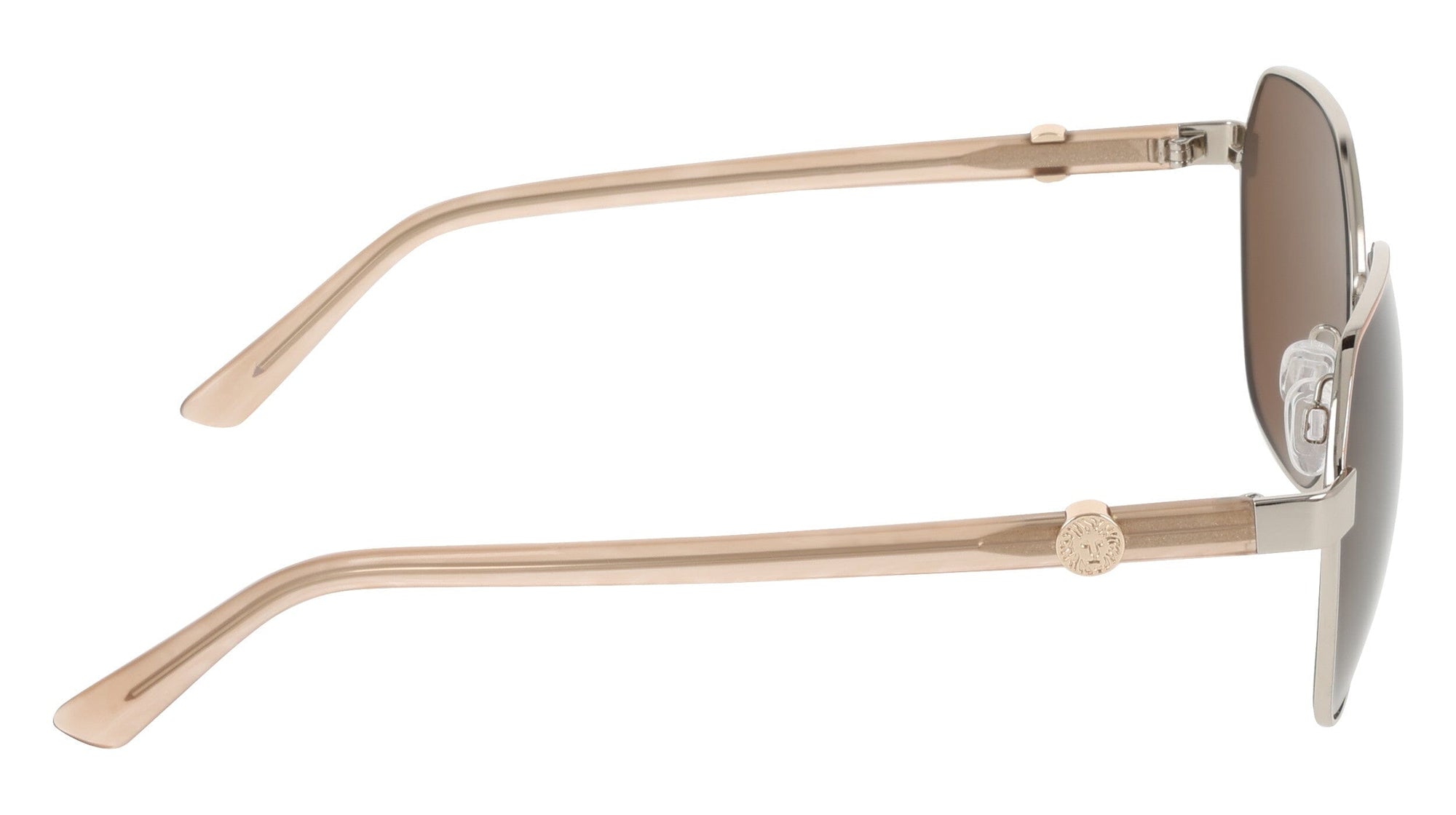 Anne Klein Two-Tone Square Metal Frame Sunglasses