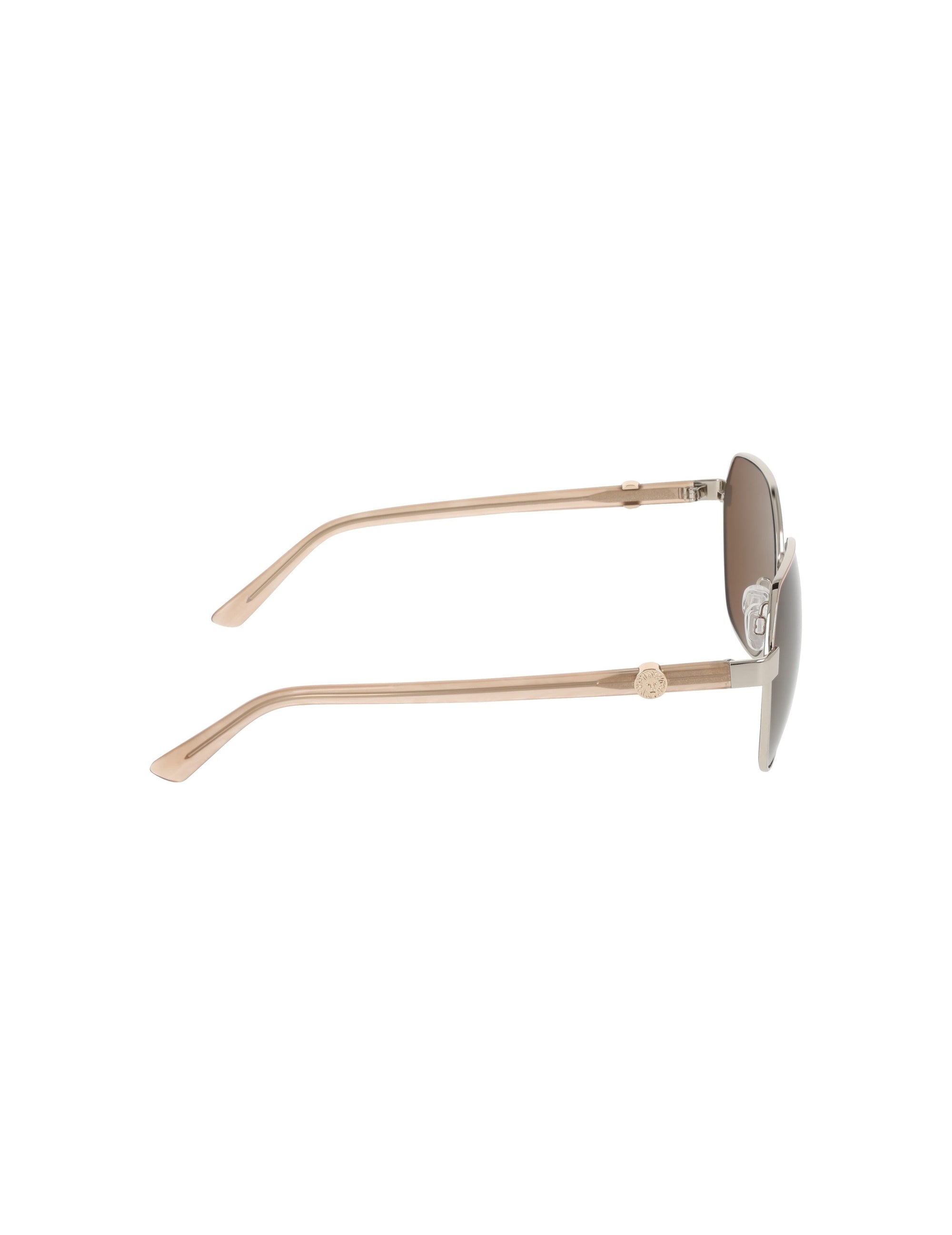 Anne Klein Two-Tone Square Metal Frame Sunglasses