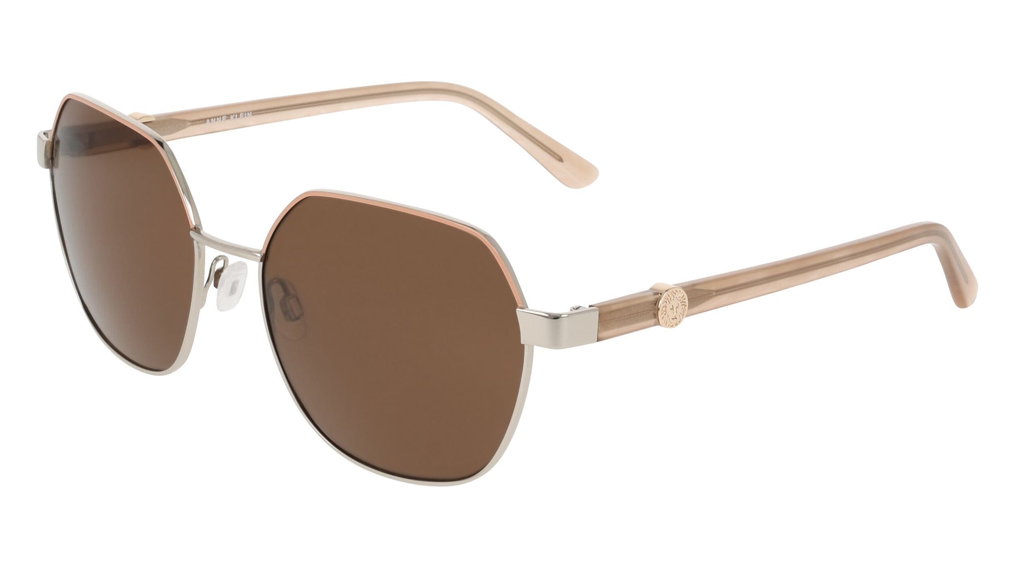 Anne Klein Two-Tone Square Metal Frame Sunglasses