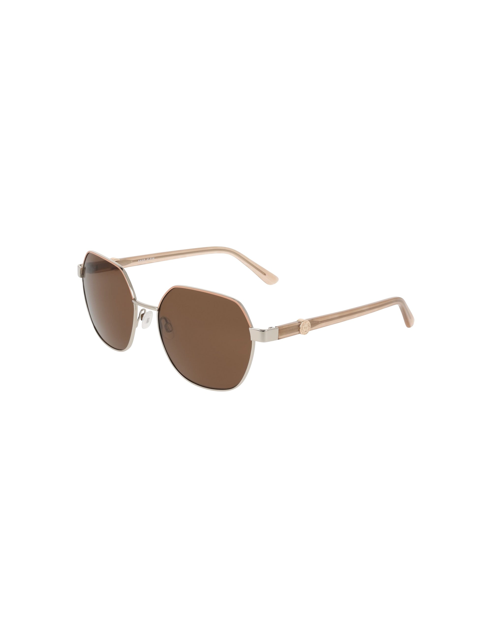 Anne Klein Two-Tone Square Metal Frame Sunglasses