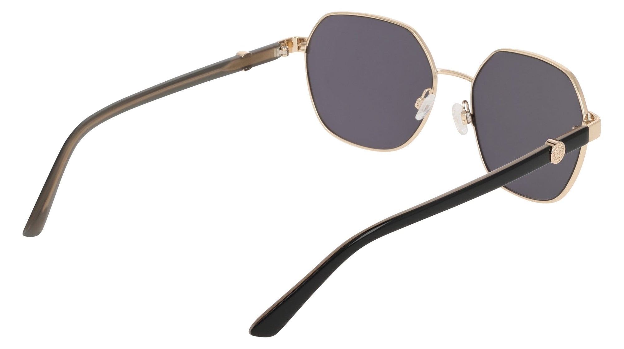 Anne Klein Two-Tone Square Metal Frame Sunglasses
