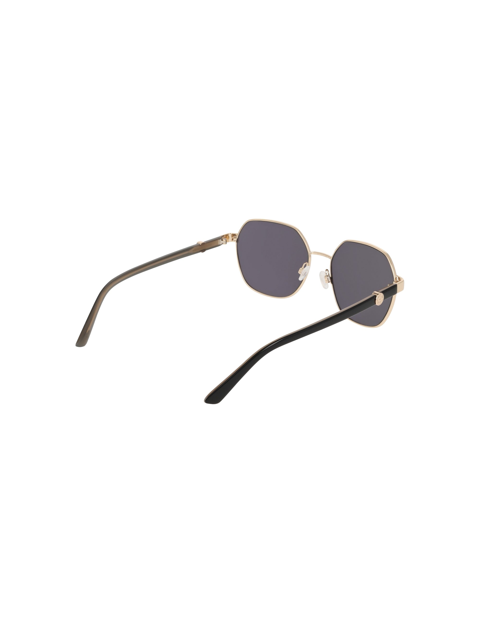 Anne Klein Two-Tone Square Metal Frame Sunglasses