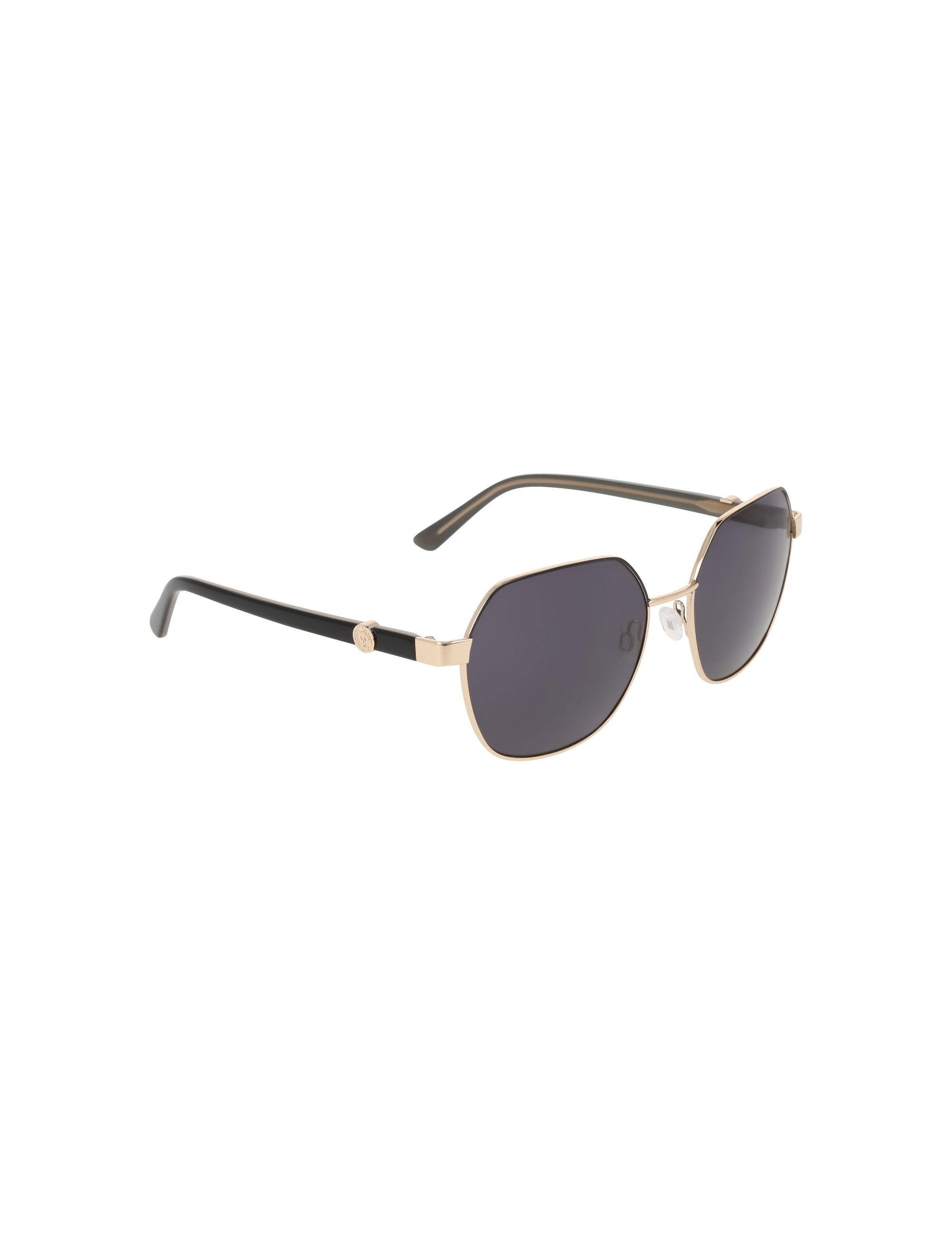 Anne Klein Two-Tone Square Metal Frame Sunglasses