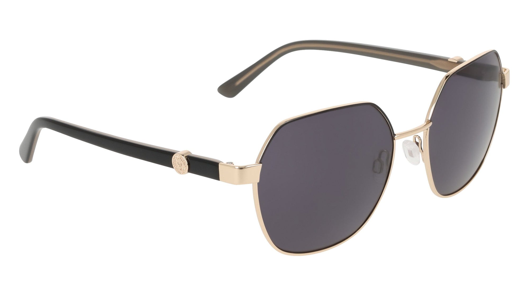 Anne Klein Two-Tone Square Metal Frame Sunglasses