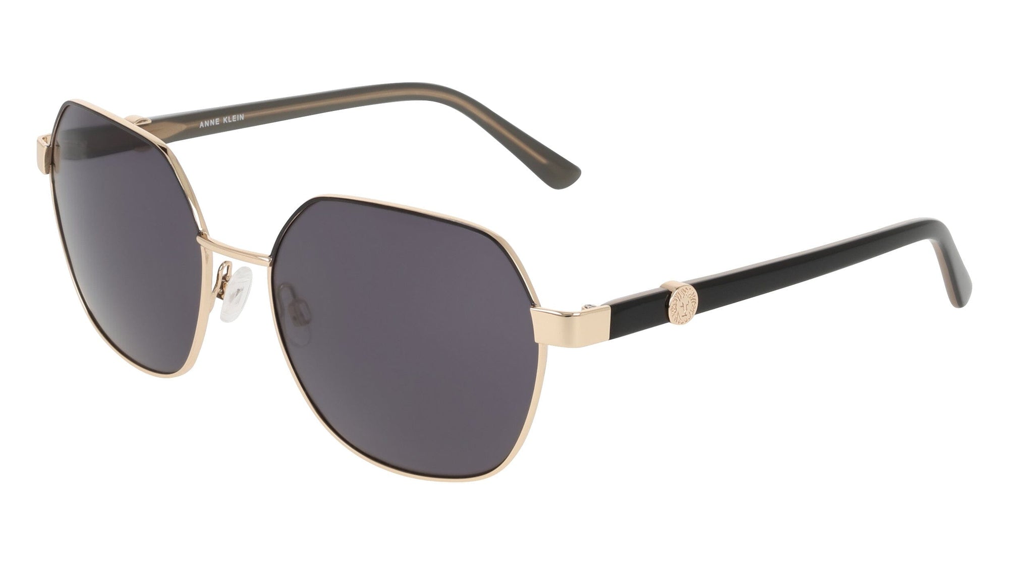 Anne Klein Two-Tone Square Metal Frame Sunglasses