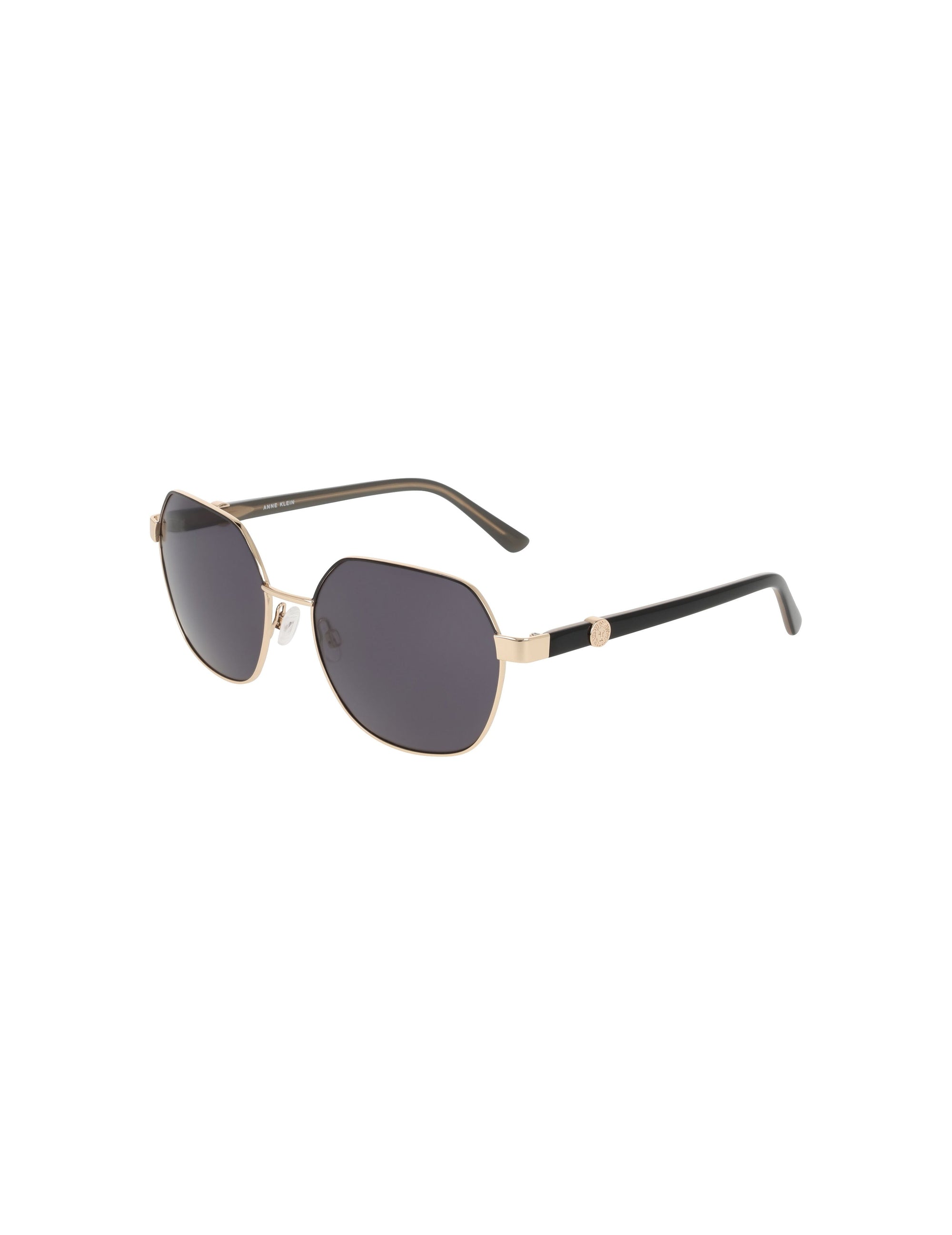Anne Klein Two-Tone Square Metal Frame Sunglasses