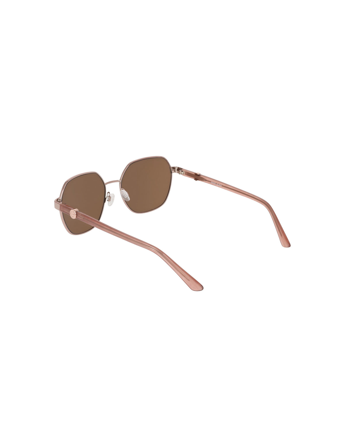 Anne Klein Two-Tone Square Metal Frame Sunglasses
