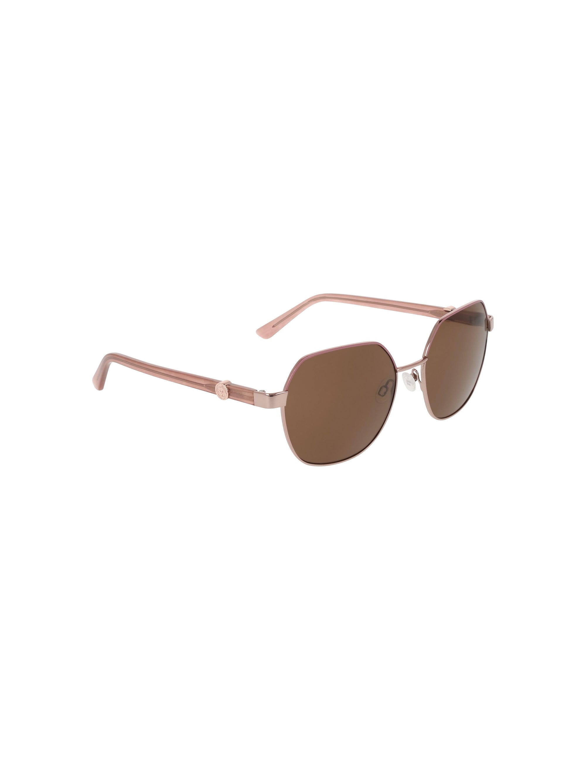 Anne Klein Two-Tone Square Metal Frame Sunglasses