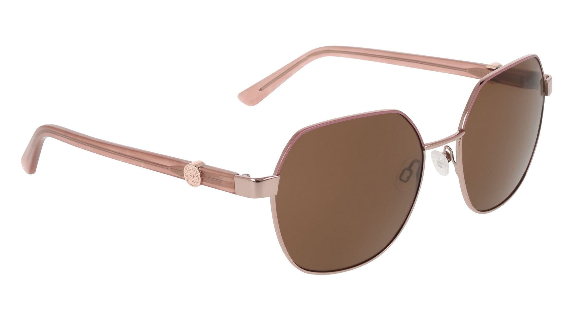 Anne Klein Two-Tone Square Metal Frame Sunglasses
