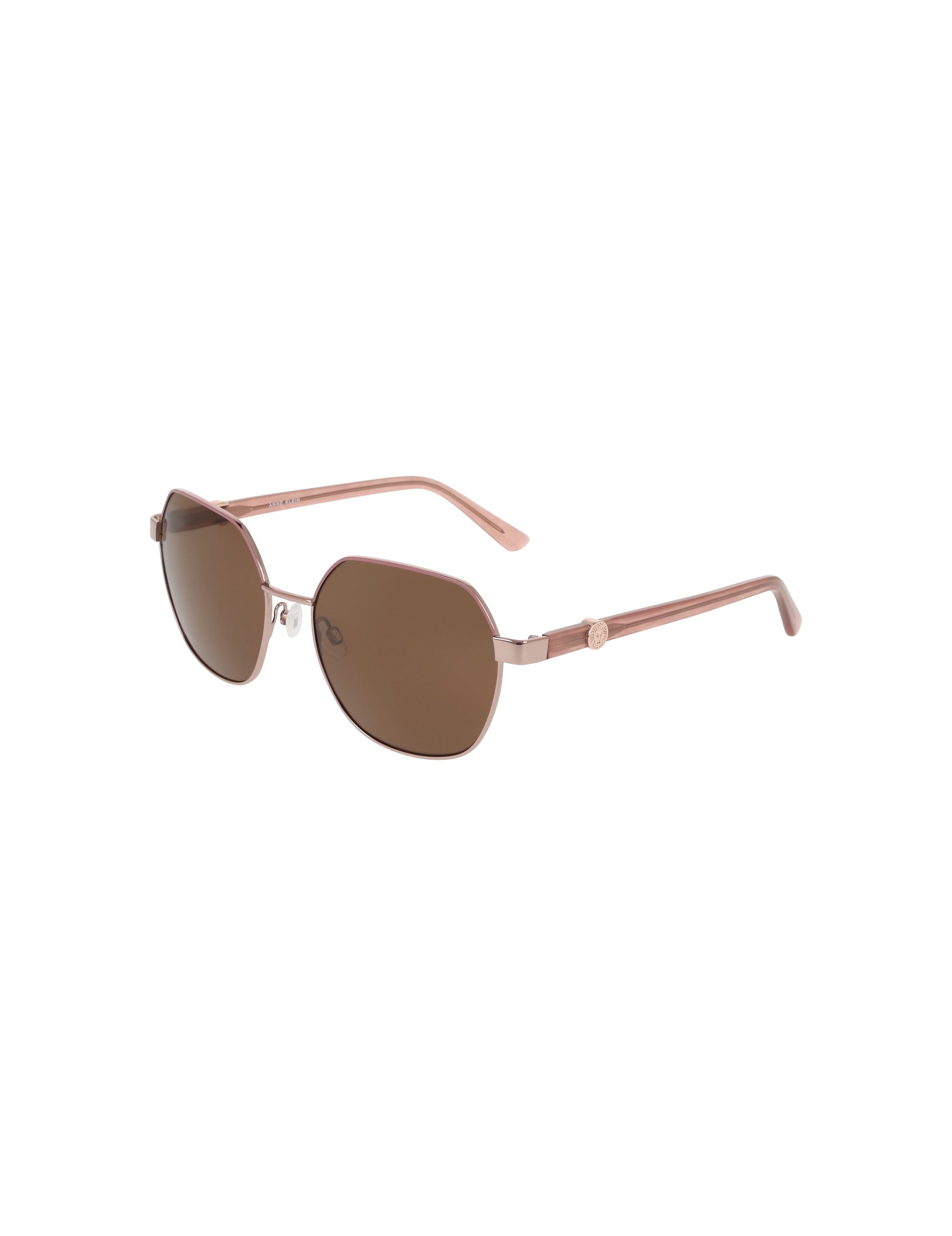 Anne Klein Two-Tone Square Metal Frame Sunglasses