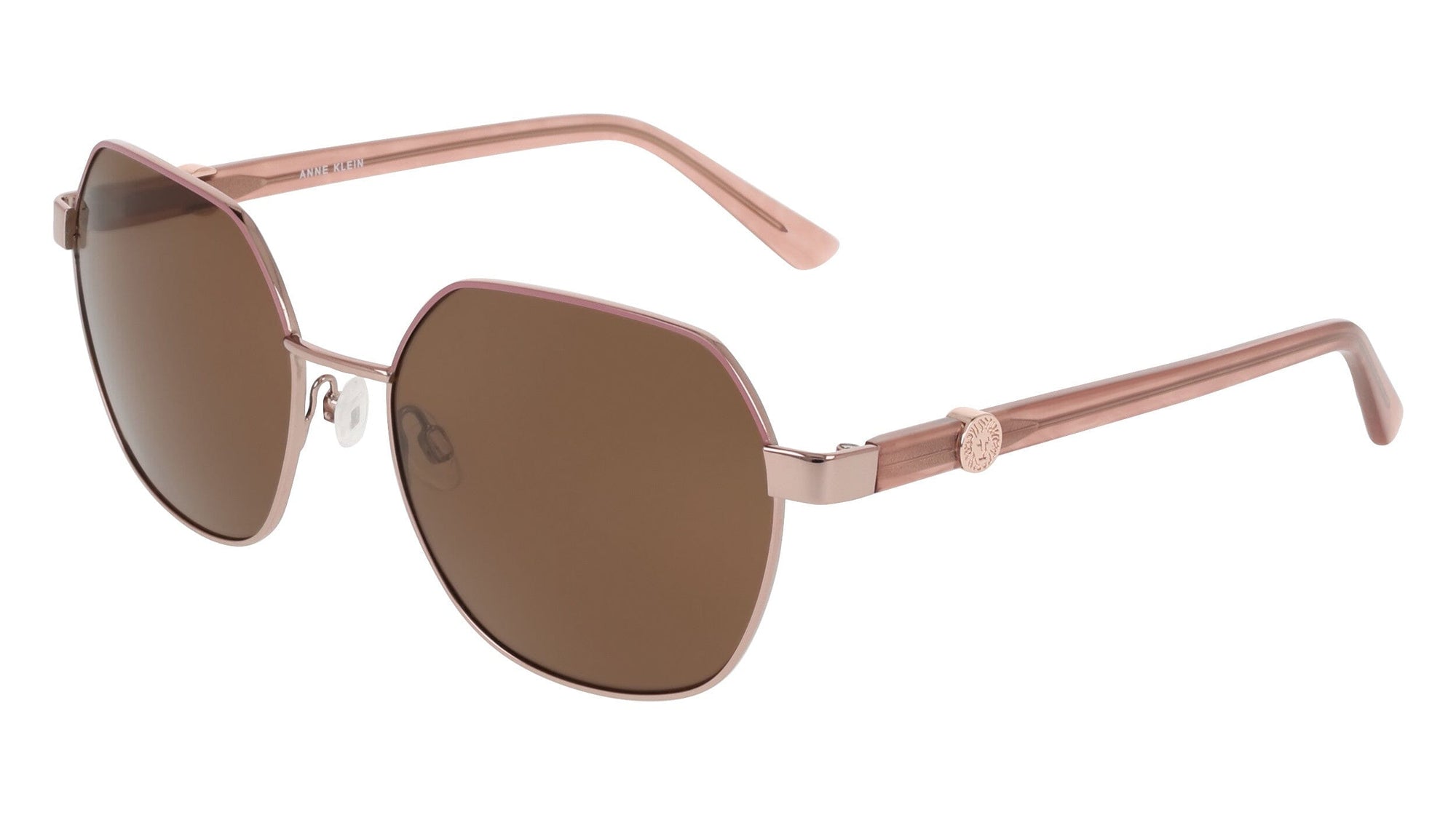 Anne Klein Two-Tone Square Metal Frame Sunglasses