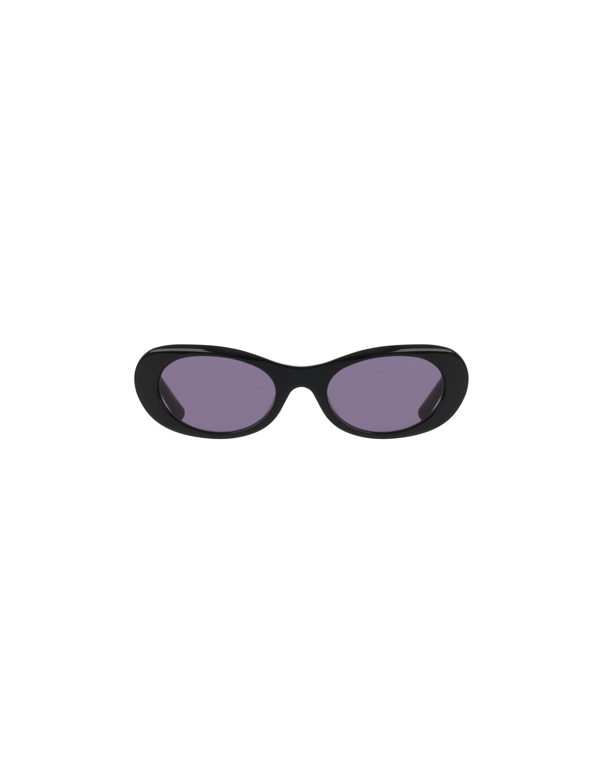 Anne Klein BLACK Modern Oval Frame Sunglasses
